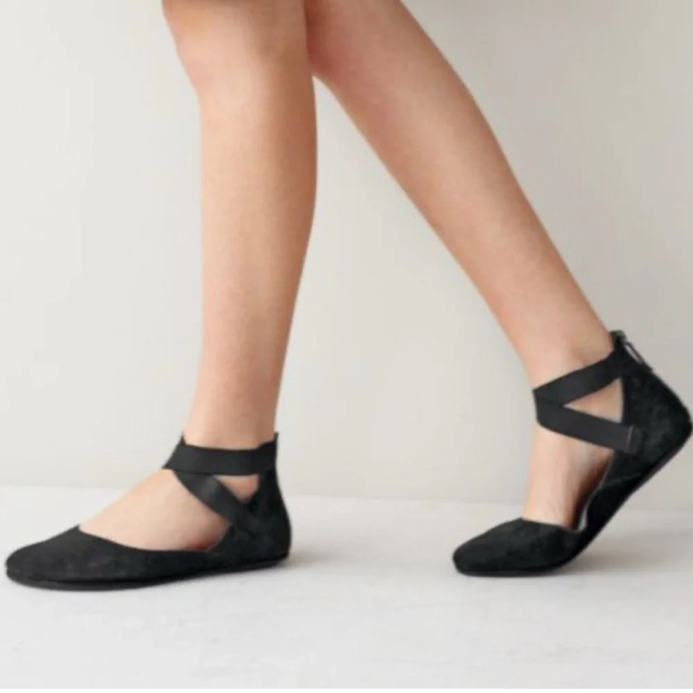Gentle Souls Bay Unique Ankle Strap Flats - Picture 3 of 8